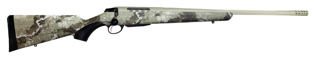 Tikka T3x Lite 7mm Rem Mag, 24" Fluted Barrel, Muzzle Brake, Threaded, Veil Alpine Camo, Cerakote, Green, 3rd Tikka T3x Lite 7mm Rem Mag, 24" Fluted Barrel, Muzzle Brake, Threaded, Veil Alpine Camo, Cerakote, Green, 3rd