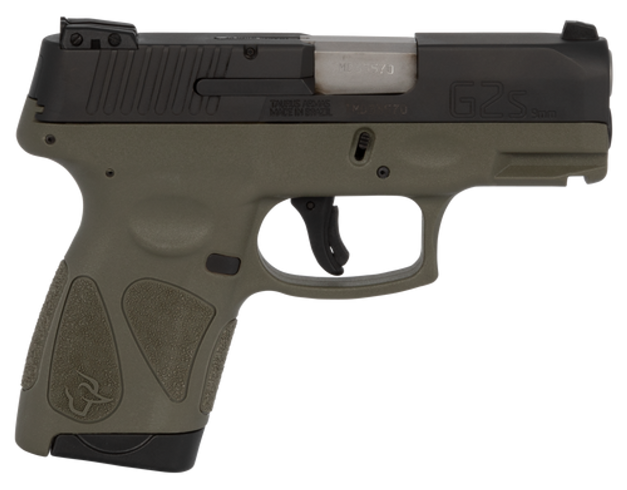 Taurus, G2S, Sub Compact Pistol, 9mm, 3.25" Barrel, Polymer Frame, Black/OD Green Finish, Adjustable Sights, 7Rd, 2 Magazines Buy Taurus