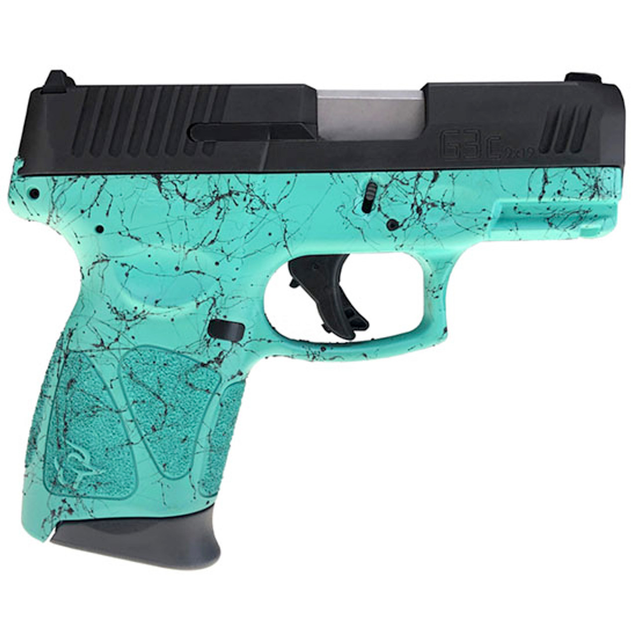 Taurus G3C 3.26" Barrel, Adjustable Rear, Cyan/Black Splatter, 3x12rd Magazines Buy Taurus G3C 3.26" Barrel