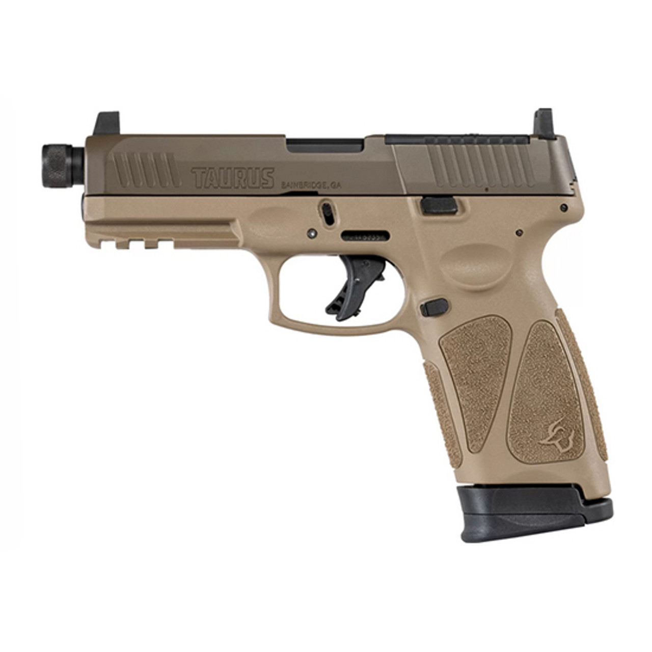 Taurus G3 Tactical TORO 9mm, 4.5" Threaded Barrel, Fixed Suppressor Height Sights, Patriot Brown/Tan, 2x17rd Magazines Buy Taurus G3 Tactical TORO 9mm