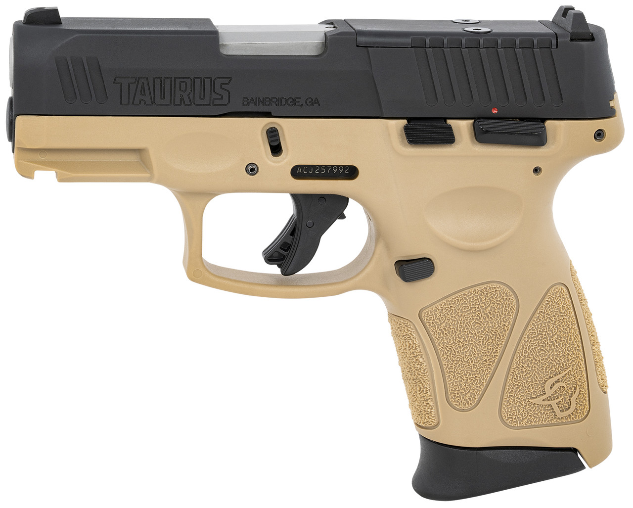 Taurus G3c TORO 9mm, 3.26" Barrel, Brown/Black, Manual Safety, 12rd Buy Taurus G3c TORO 9mm