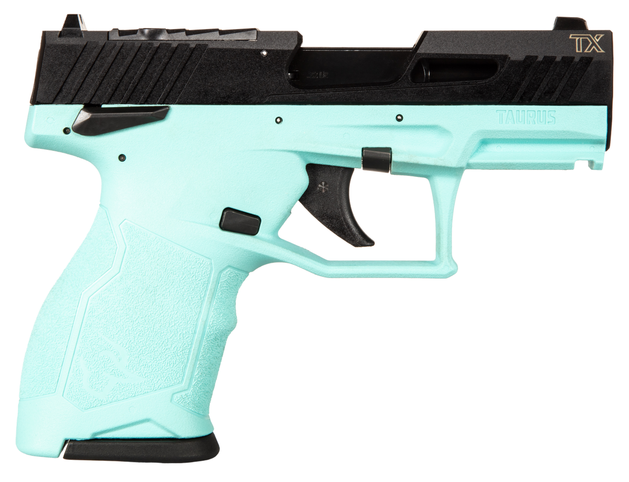 Taurus TX22 22 LR, 3.6" Threaded Barrel, Cyan Frame, Black Slide, 10rd Buy Taurus TX22 22 LR
