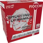 Fiocchi Shooting Dynamics 20 Gauge Ammunition - 250 Rounds Box for Reliable Shotgun Performance