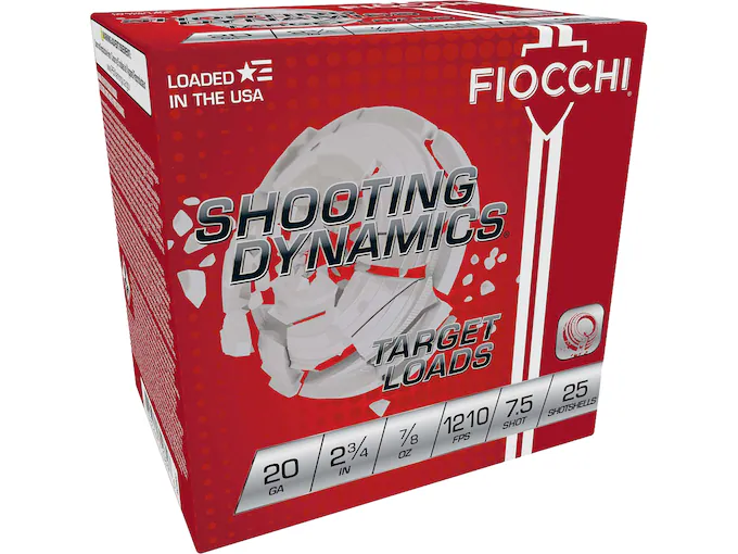 Fiocchi Shooting Dynamics 20 Gauge Ammunition - 250 Rounds Box for Reliable Shotgun Performance Fiocchi Shooting Dynamics 20 Gauge Ammunition - 250 Rounds Box for Reliable Shotgun Performance