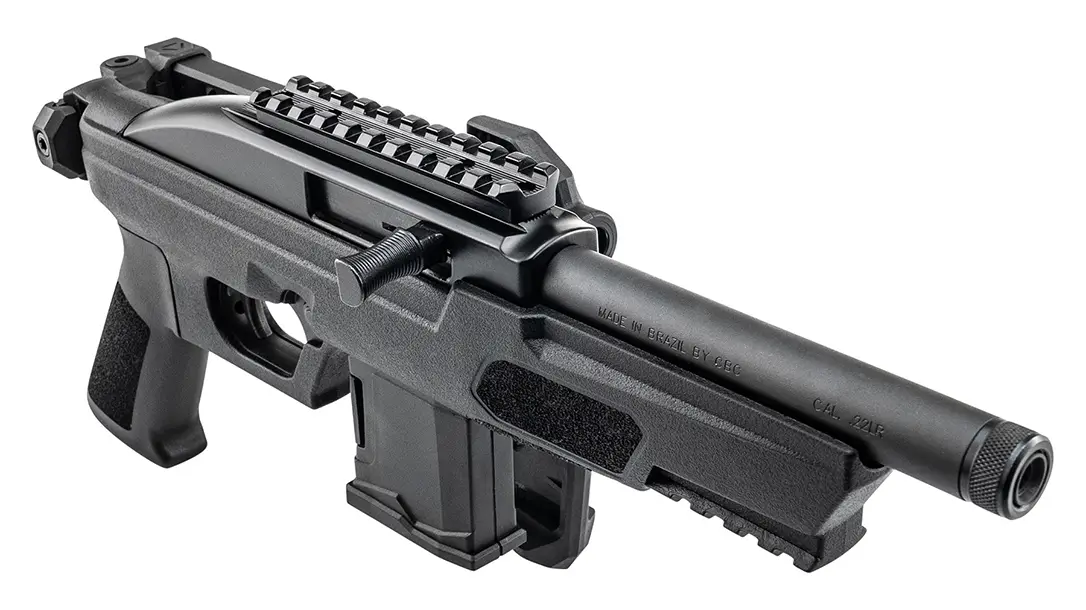 Rossi RS22P 22LR Semi-Automatic Rifle with Threaded Barrel and Adjustable Sights Rossi RS22P 22LR Semi-Automatic Rifle with Threaded Barrel and Adjustable Sights