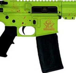 AR-15 Pistol in 5.56 NATO / .223 Remington with 7.5" Nitride Barrel and Zombie Splatter Finish, 30-Round Capacity