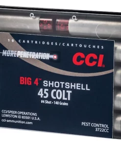 Glock Switch CCI Big 4 Shotshell 45 Colt Ammo 140 Grain Lead Shot 200 Rounds - High-Performance Shotshell Ammunition