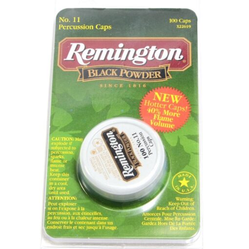 Remington #11 Percussion Caps for Muzzleloader & Black Powder Firearms Remington #11 percussion caps, black powder percussion caps, muzzleloader caps, #11 caps, black powder shooting supplies, Remington shooting accessories