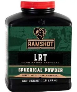 Ramshot LRT powder, smokeless rifle powder, long-range reloading powder, 1lb gunpowder, precision shooting powder, magnum rifle powder, reloading supplies, extruded powder, Ramshot propellant