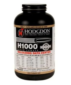 Hodgdon H1000, smokeless powder, rifle powder, magnum powder, reloading powder, 1 lb powder, precision reloading, extruded powder, H1000 powder, Hodgdon powder