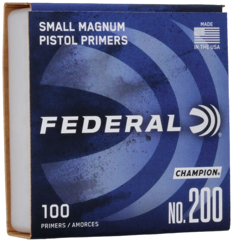 Federal #200 Small Pistol Magnum Primers - Premium Reloading Components federal primers, small pistol magnum primers, #200 primers, reloading primers, magnum pistol primers, federal #200, reloading supplies, ammunition components, primer ignition, brass primers