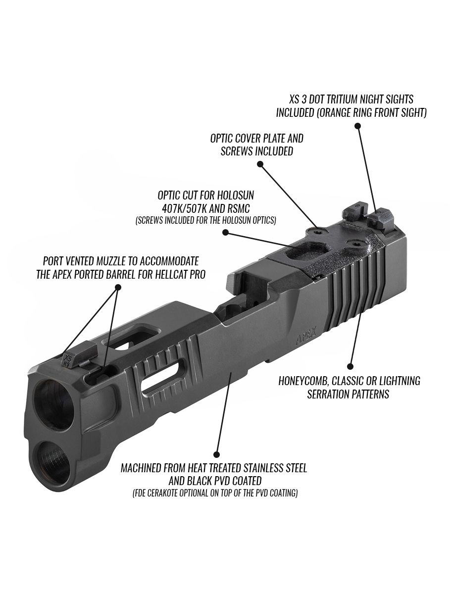 Apex Slide for Hellcat and Hellcat Pro Apex Slide for Hellcat and Hellcat Pro - Image 2