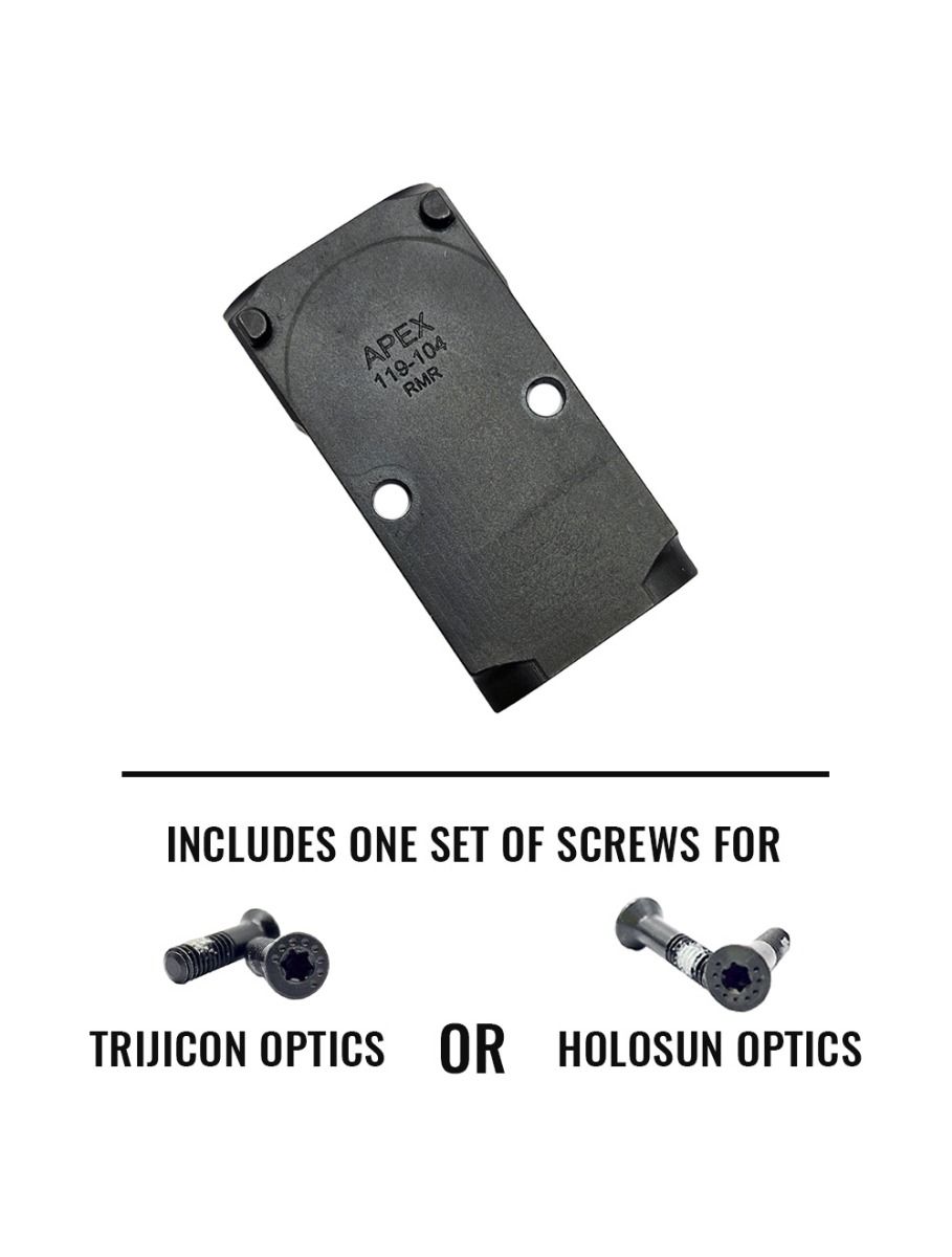 Apex Optic Mount for FN MRD Pistols to mount RMR Footprint Optics Apex Optic Mount for FN MRD Pistols to mount RMR Footprint Optics